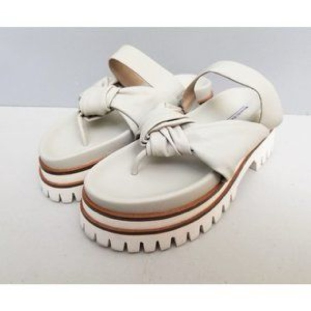 Elvio Zanon Women's White Platform Sandals